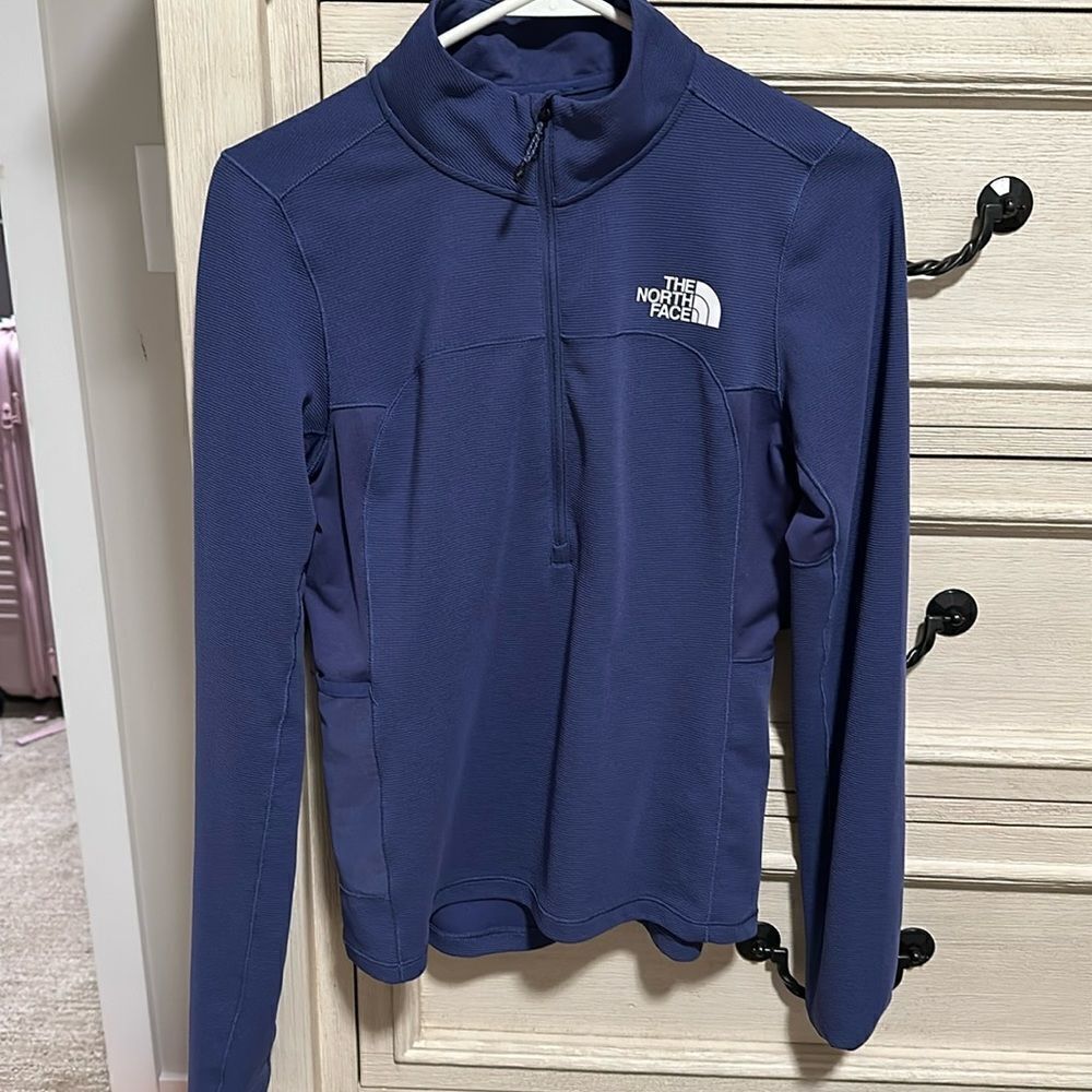 North face purple half zip